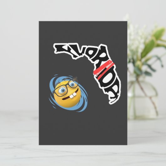 Invitation Ouragan Milton Funny Floride Bureau Espace (Debout devant)