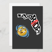 Invitation Ouragan Milton Funny Floride Bureau Espace (Devant / Derrière)