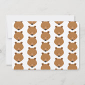 Invitation Ours 1er anniversaire fête (Dos)