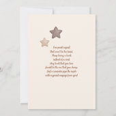 Invitation ours avec baby shower ballons (Dos)