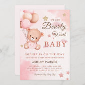 Invitation Ours avec ballons (Devant / Derrière)