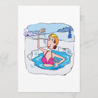 Invitation Ours blanc de femme