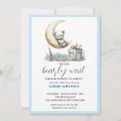 Invitation Ours Bleu Teddy On Peut Attendre (Devant)