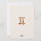 Invitation Ours Brown Teddy Nous Pouvons Attendre Baby shower (Dos)