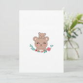 Invitation Ours, conception d'ours mignon (Debout devant)