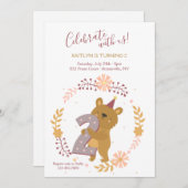 Invitation Ours d'anniversaire (Devant / Derrière)
