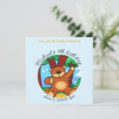 Invitation Ours dans la prairie d'anniversaire (Debout devant)