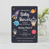 Invitation Ours dans le Baby shower spatial Galaxie (Debout devant)