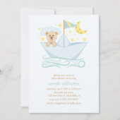 Invitation Ours de bateau en papier doux (Devant)