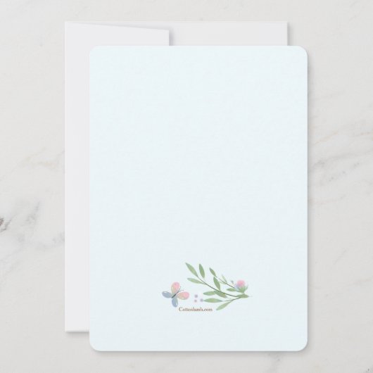 Invitation Ours de bébé (Dos)