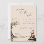 Invitation Ours de bébé | Nous pouvons attendre le Baby showe (Devant)