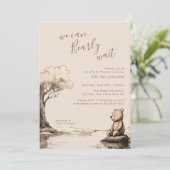 Invitation Ours de bébé | Nous pouvons attendre le Baby showe (Debout devant)