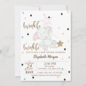 Invitation Ours de bébé, Twinkle Twinkle Little Star Baby sho (Devant)