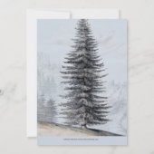 Invitation Ours de bois Baby shower par courrier (Dos)