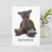 Invitation Ours de jouets Vintage (Debout devant)