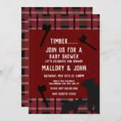 Invitation Ours de la nature et bûcherons (Devant / Derrière)