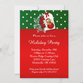 Invitation Ours de Noël Festif (Dos)