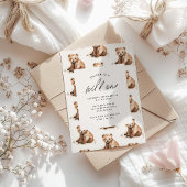 Invitation Ours d'eau sauvage 1er anniversaire moderne