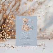 Invitation ours d'enfant bohème ours en peluche