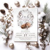 Invitation Ours des bois Froid à l'extérieur du Baby shower d