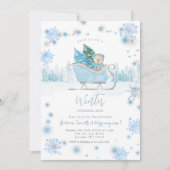 Invitation Ours d'hiver Onederland 1er anniversaire (Devant)