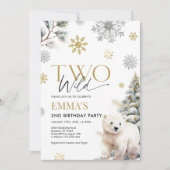 Invitation Ours d'invitation du 2e anniversaire, deux Anniver (Devant)