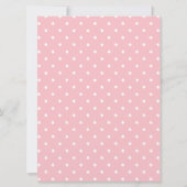 Invitation ours d'ours en peluche rose fille (Dos)