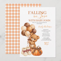 Ours en amour pour la citrouille de l'automne Baby