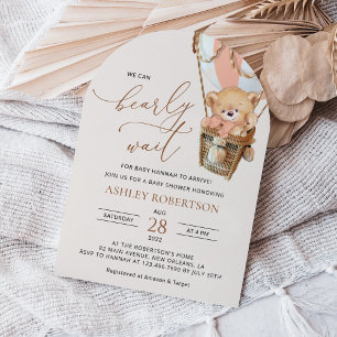 Invitation Ours En Conflit, Ballotte À Air Chaud Rose, Baby s
