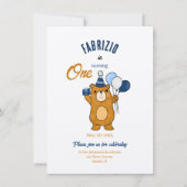 Invitation Ours en peluche (Devant)