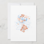 Invitation Ours en peluche 1er anniversaire Ours de première  (Dos)