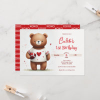 Ours en peluche de football pour la Saint-Valentin