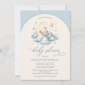 Invitation Ours en peluche de l'arc de Boho sur le garçon de  (Devant)