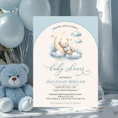 Invitation Ours en peluche de l'arc de Boho sur le garçon de 
