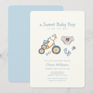 Invitation Ours en peluche de vélo Jouets de nurserie Fête po