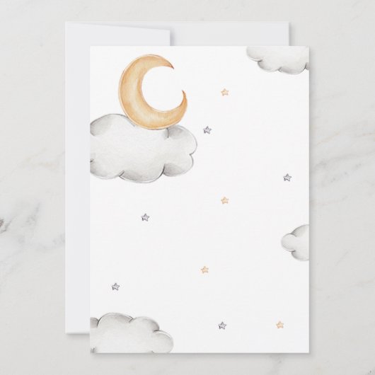 Invitation ours en peluche et Baby shower arc-en-ciel Boho (Dos)