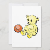 Invitation Ours en peluche jaune (Devant)