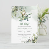 Invitation Ours en peluche neutre pour les femmes pilote euca (Debout devant)