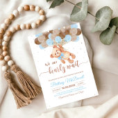 Invitation Ours en peluche Ours Baby shower avec ballons