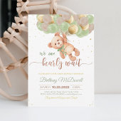 Invitation Ours en peluche Ours Baby shower avec ballons