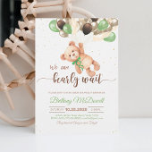 Invitation Ours en peluche Ours Baby shower avec ballons