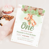 Invitation Ours en peluche Ours de garçon avec ballons Annive