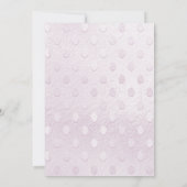 Invitation Ours en peluche rose dans le panier Baby shower In (Dos)