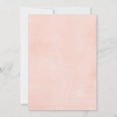 Invitation Ours en peluche rose floral vert baby shower fille (Dos)