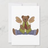 Invitation Ours en peluche Steampunk avec ailes de fées (Devant)