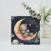 Invitation Ours endormi sur la Lune (Debout devant)