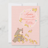 Invitation Ours et colliers Enfants Anniversaire (Devant)