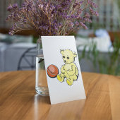 Invitation Ours Jaune Teddy