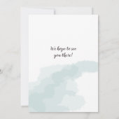 Invitation Ours Koala mignon sur Baby shower d'aquarelle I (Dos)