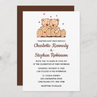 Ours Mariages en peluche Brown